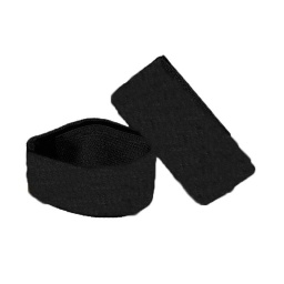 [150185-BK] GOMA PIERNA CON VELCRO PAR ANCHA NEGRA