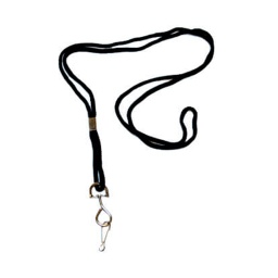 [301210-BK] CORDON SILBATO C/MOSQUETON NEGRO