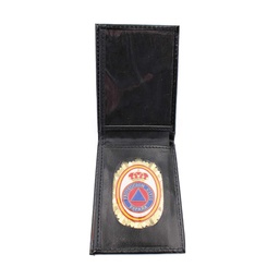 [300190-PCE] CARTERA PIEL PLACA PROTECCION CIVIL ESPAÑA