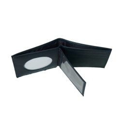 [300192K] CARTERA PIEL DOBLE COMPARTIMENTO NEGRA