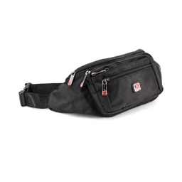 [50177/51611] RIÑONERA X CORDURA GR. TRIPLE CREMALLERA NEGRA
