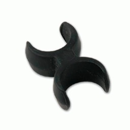 [40319] SOPORTE PARA 2 BASTONES PVC NEGRO