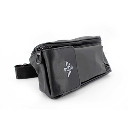 [GL5016] RIÑONERA BANDOLERA POLIPIEL NYLON ZH NEGRA