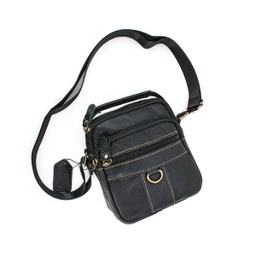 [Y05201] BOLSO CUERO DISPEL CREMALLERA NEGRO-MARRON
