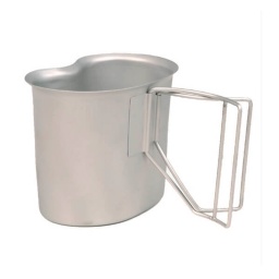 [14607000] CACILLO CANTIMPLORA MILTEC 2 ASAS ACERO INOXIDABLE