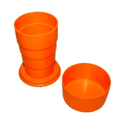 [39273] VASO PVC PLEGABLE 150ML NARANJA