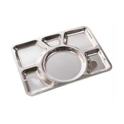 [14676000] BANDEJA COMIDA MILTEC ACERO INOXIDABLE